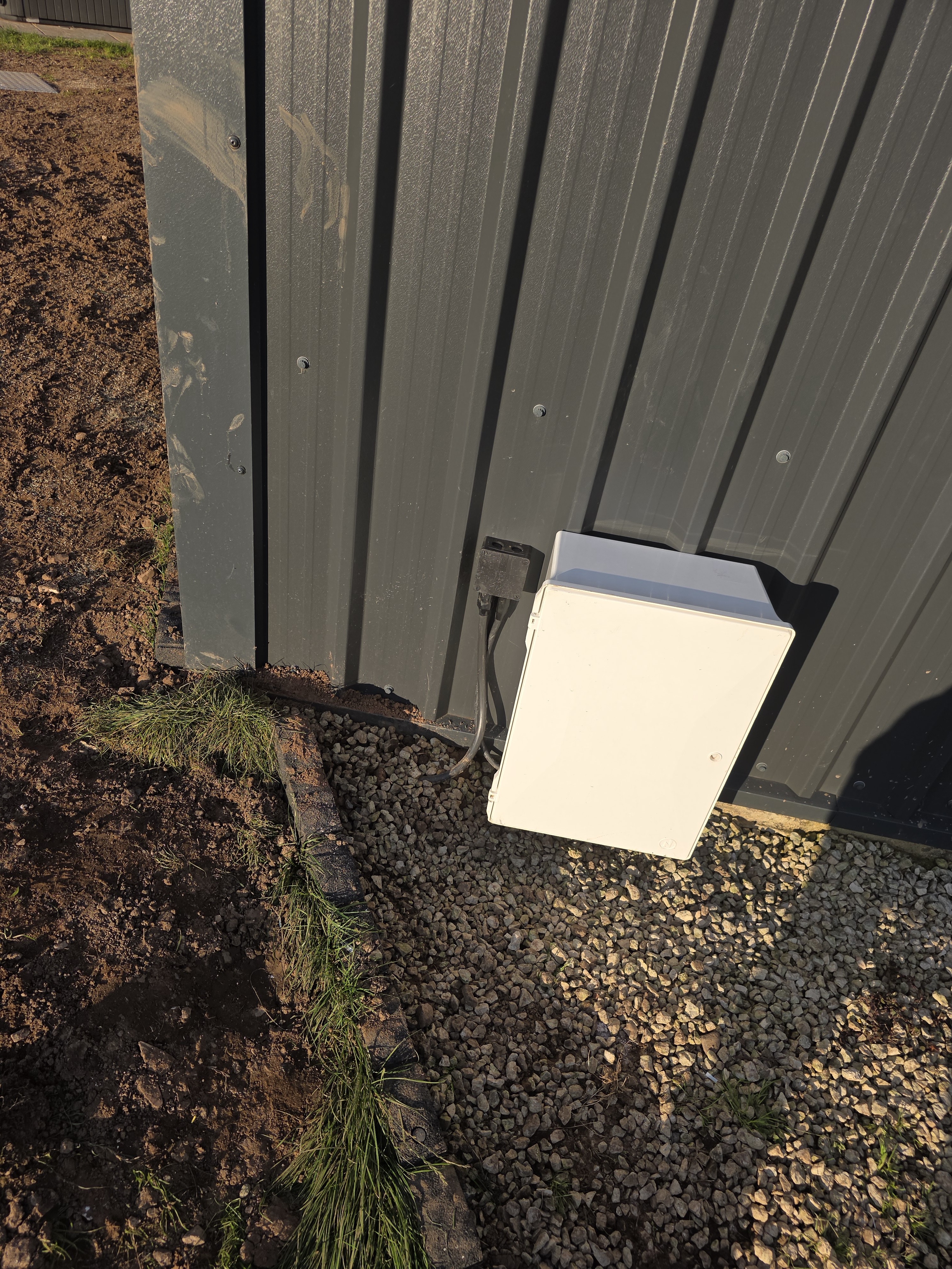 Agricultural electrical installation on a Shropshire farm